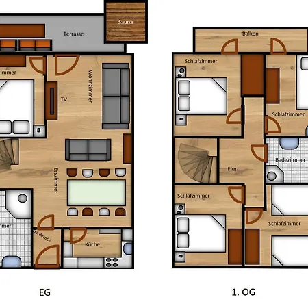 Сasa de vacaciones Seepark Bei Diane Mit Sauna